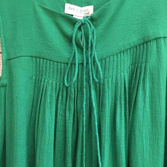 NEW WITH TAGS ANTHROPOLOGIE SEE U SOON TOP IN GREEN - Picture 4 of 7